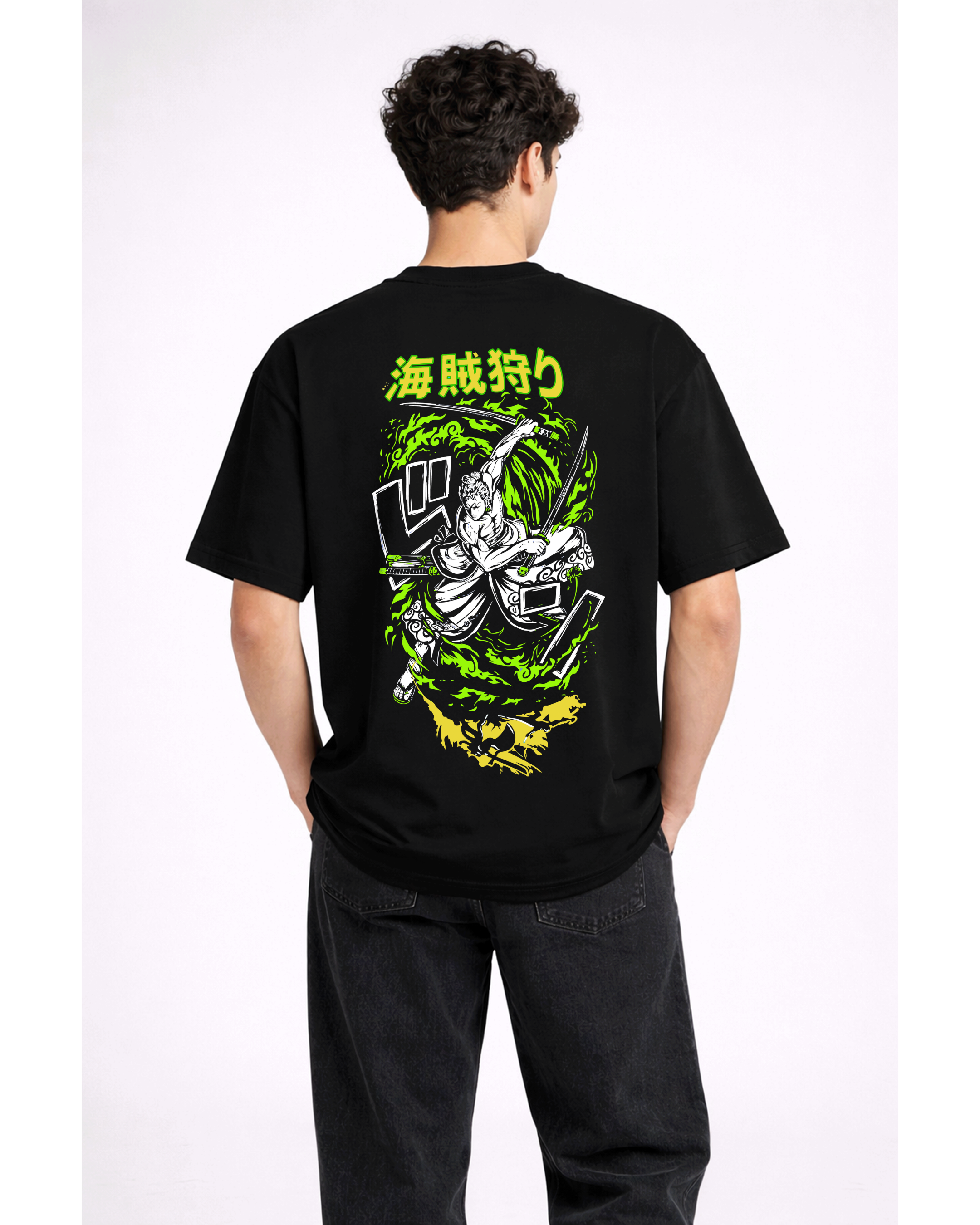 ZORO Anime T-Shirt –  Oversized Black Tee