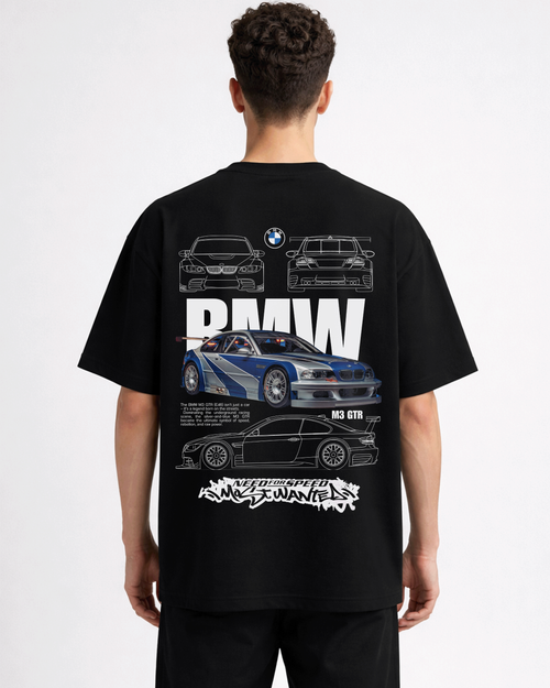 BMW M3 GTR Need for Speed T-Shirt | JDM Car Streetwear Oversized Tee