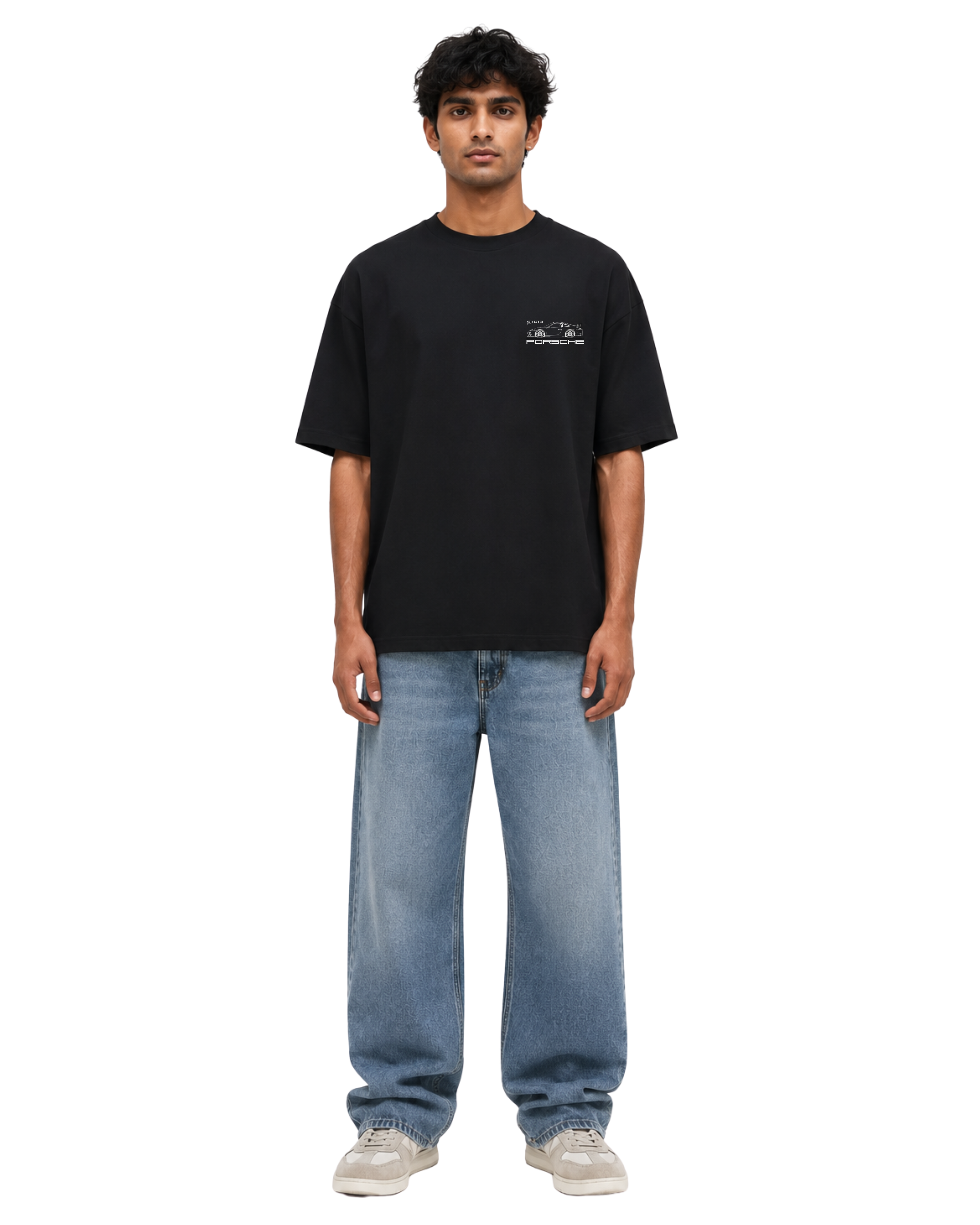 Porsche 911 GT3 RS Blueprint Oversized T-Shirt