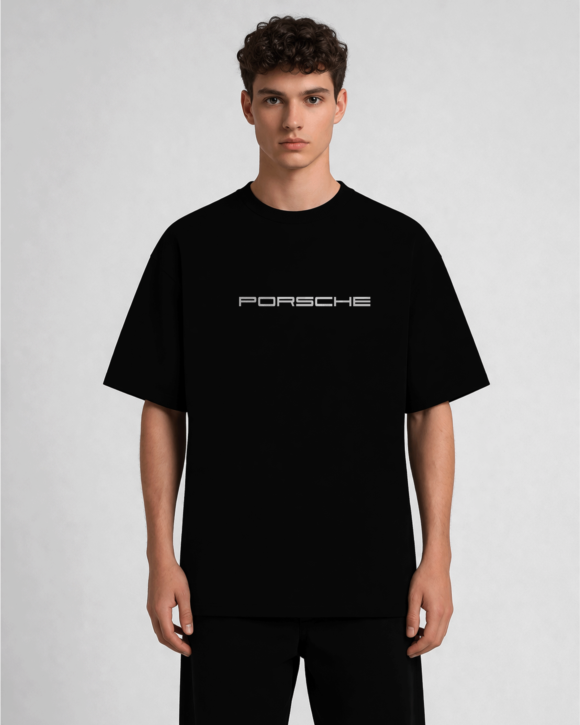 Porsche 911 GT3 Graphic T-Shirt – Oversized Black Streetwear Tee